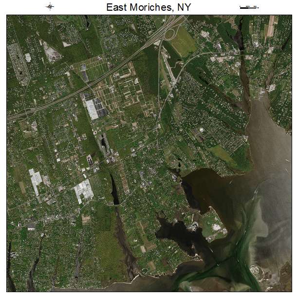 East Moriches, NY air photo map