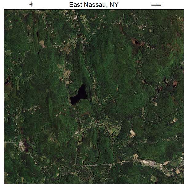 East Nassau, NY air photo map