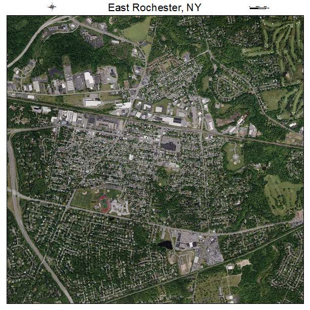 East Rochester, NY air photo map