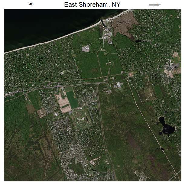 East Shoreham, NY air photo map
