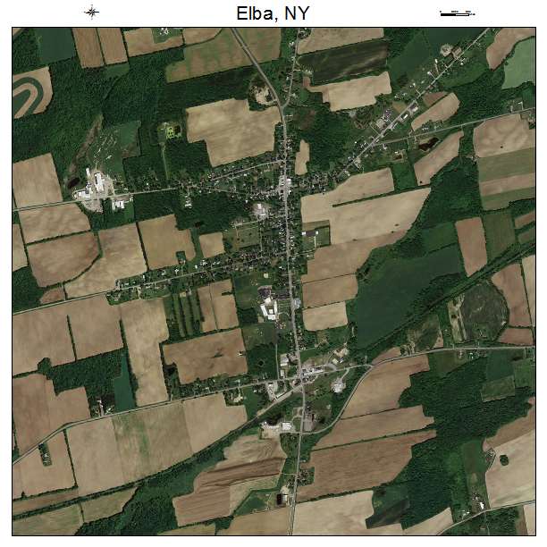 Elba, NY air photo map