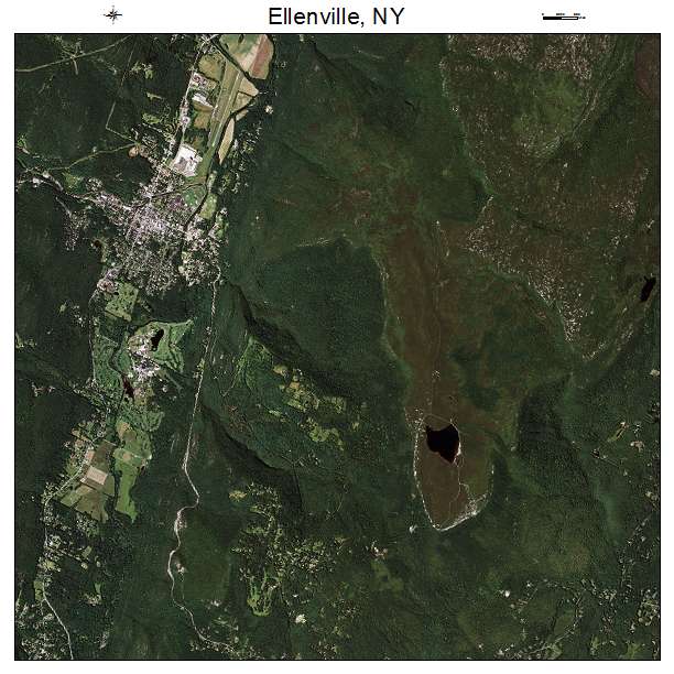 Ellenville, NY air photo map