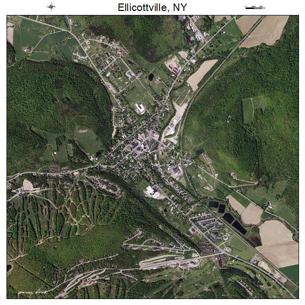 Ellicottville, NY air photo map