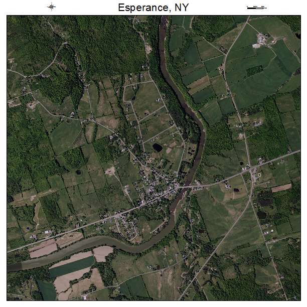 Esperance, NY air photo map