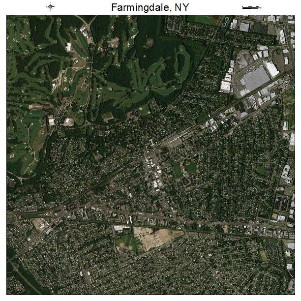 Farmingdale, NY air photo map