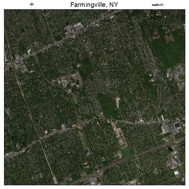 Farmingville, NY air photo map