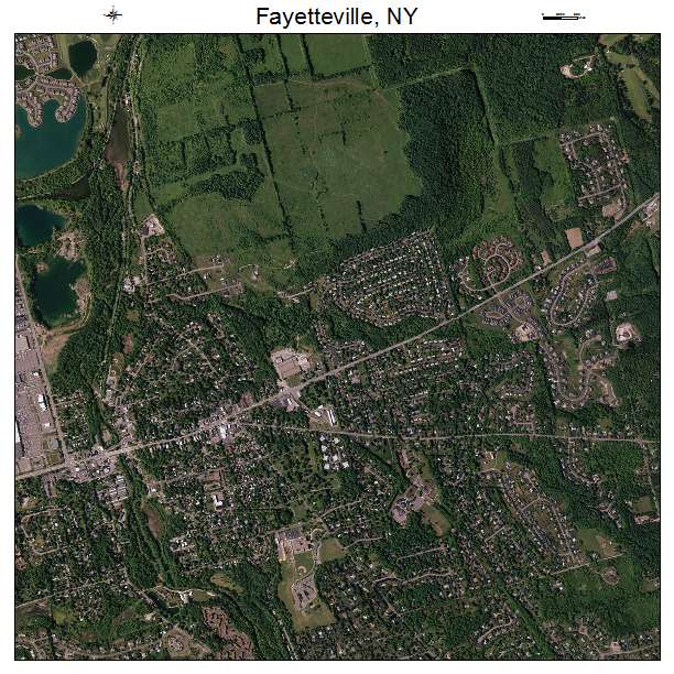 Fayetteville, NY air photo map
