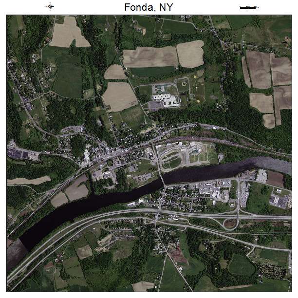 Fonda, NY air photo map