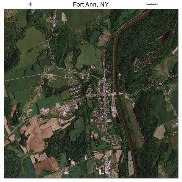 Fort Ann, NY air photo map