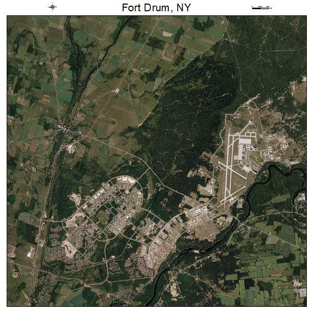Fort Drum, NY air photo map
