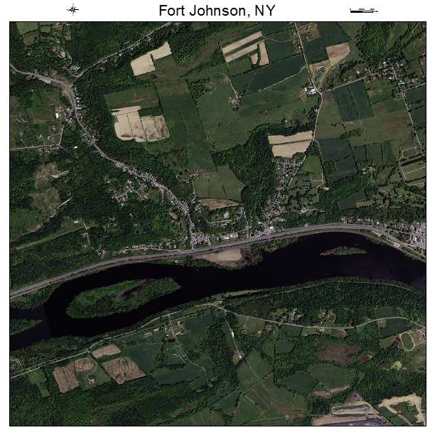 Fort Johnson, NY air photo map