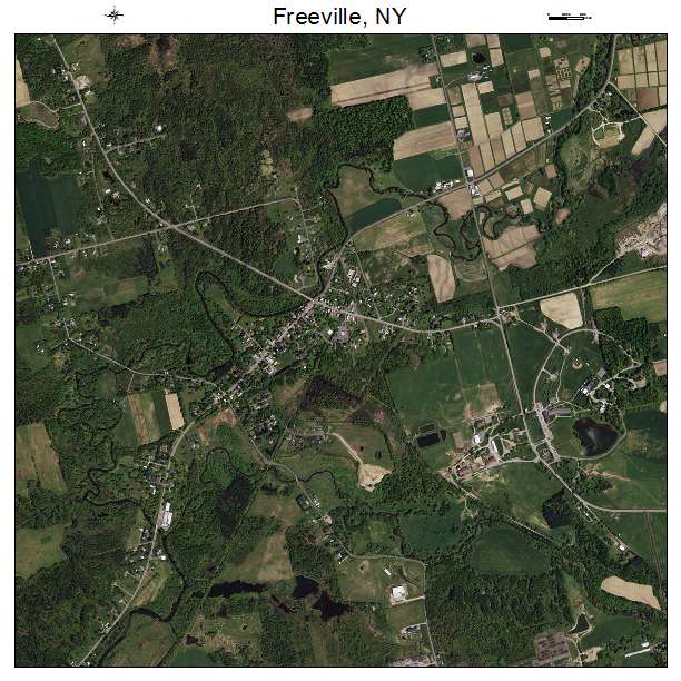 Freeville, NY air photo map
