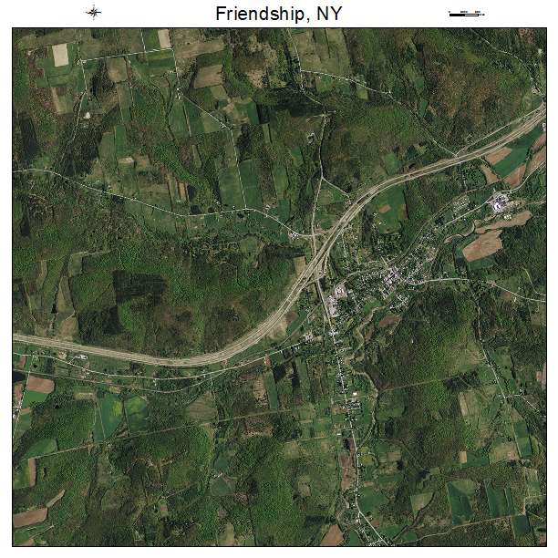 Friendship, NY air photo map