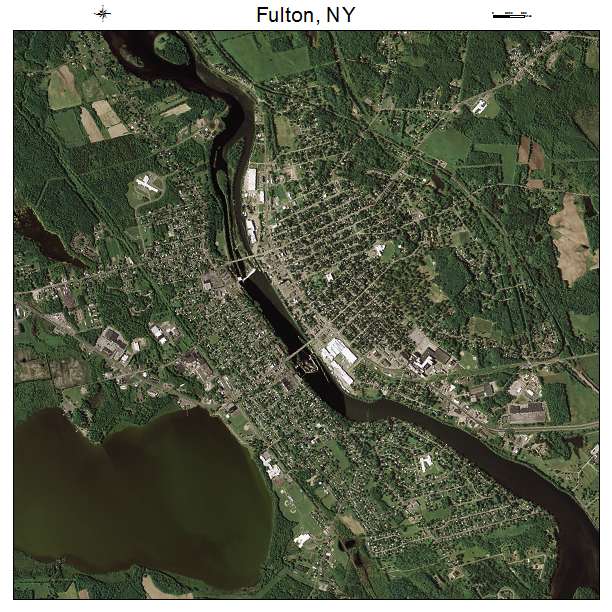 Fulton, NY air photo map