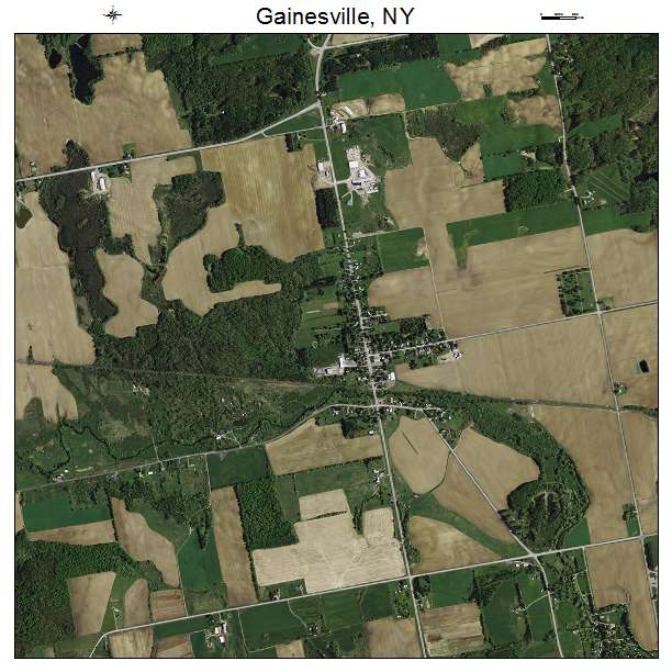 Gainesville, NY air photo map