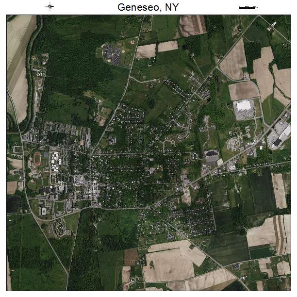 Geneseo, NY air photo map