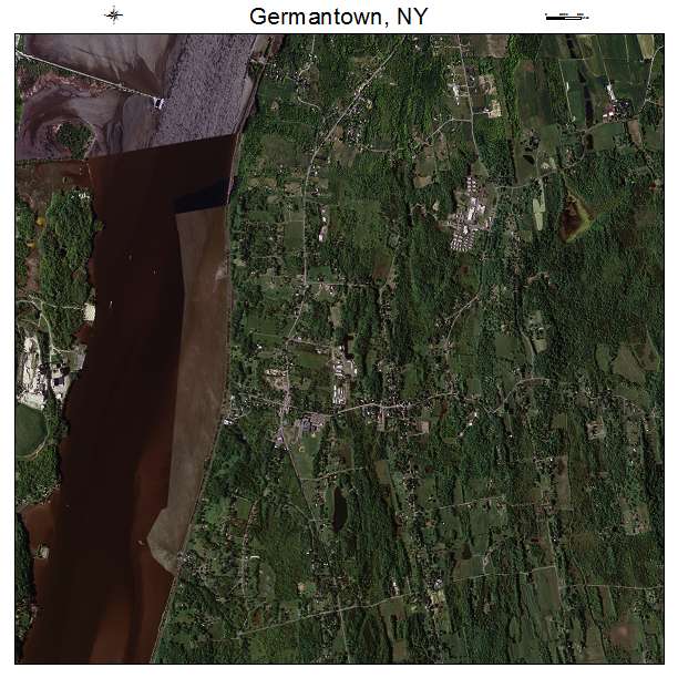 Germantown, NY air photo map