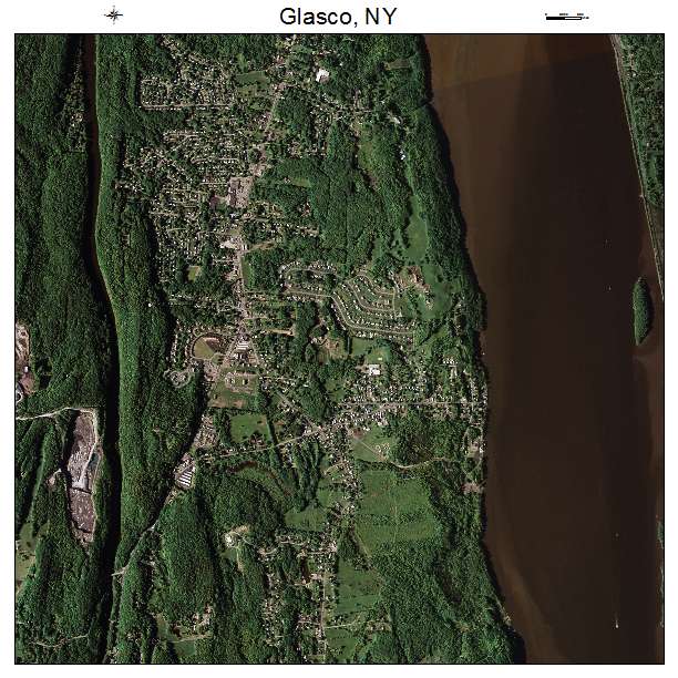 Glasco, NY air photo map