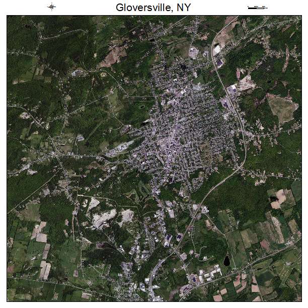 Gloversville, NY air photo map