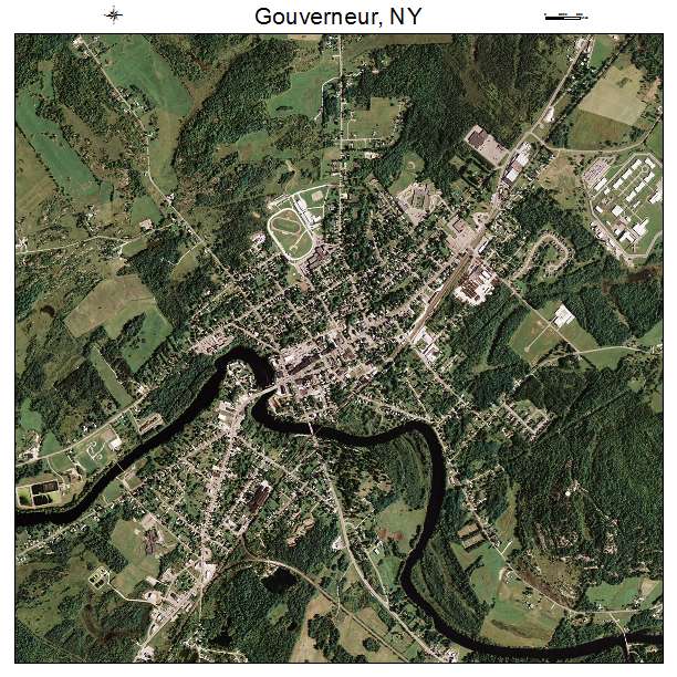 Gouverneur, NY air photo map