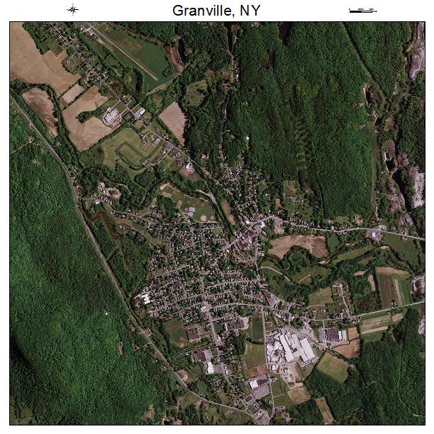 Granville, NY air photo map