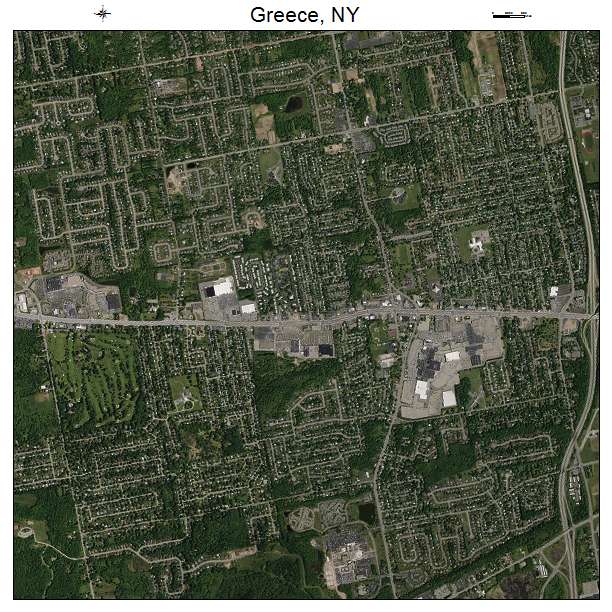 Greece, NY air photo map