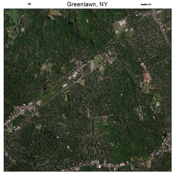 Greenlawn, NY air photo map