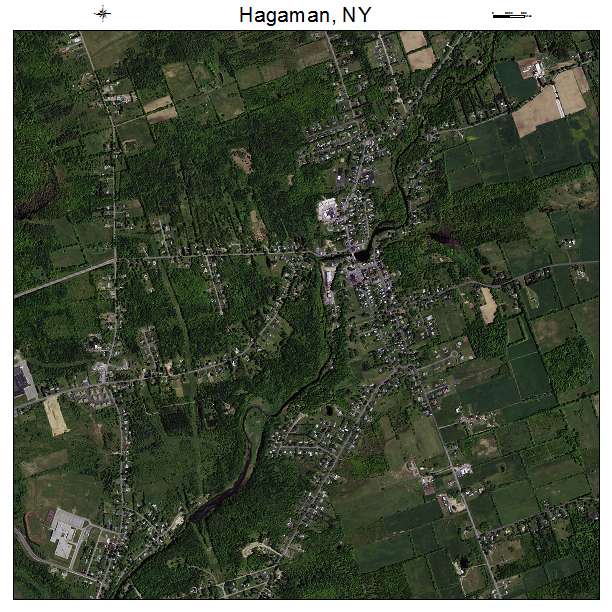 Hagaman, NY air photo map