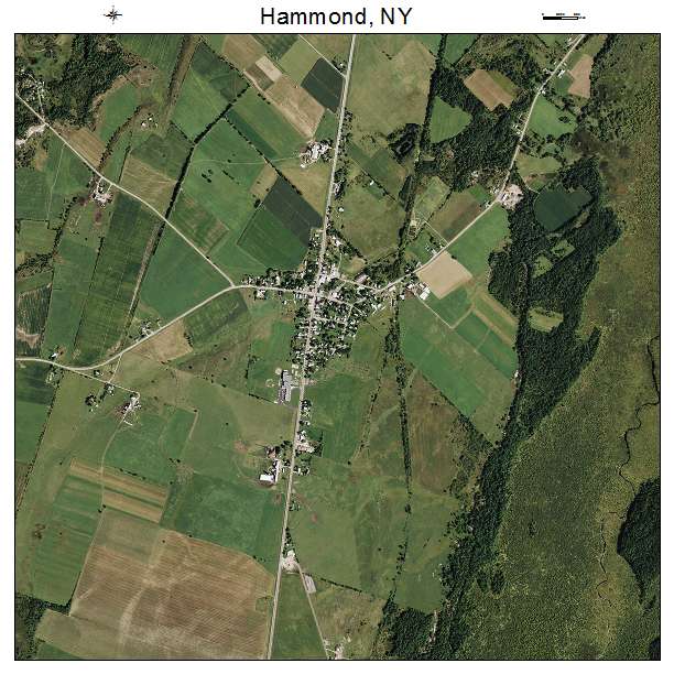 Hammond, NY air photo map