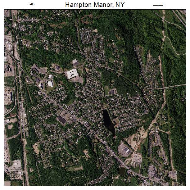 Hampton Manor, NY air photo map