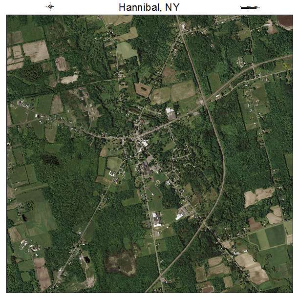 Hannibal, NY air photo map