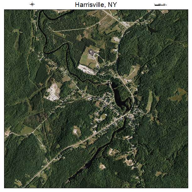 Harrisville, NY air photo map