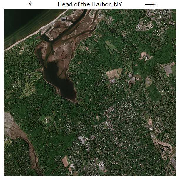 Head of the Harbor, NY air photo map