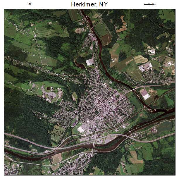 Herkimer, NY air photo map