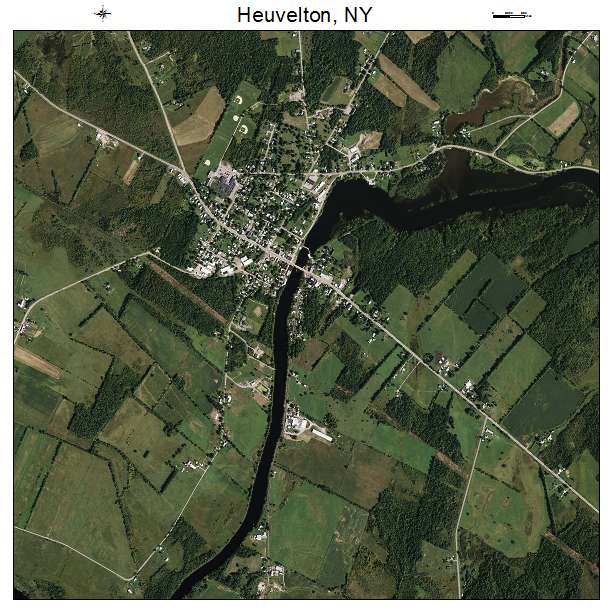 Heuvelton, NY air photo map