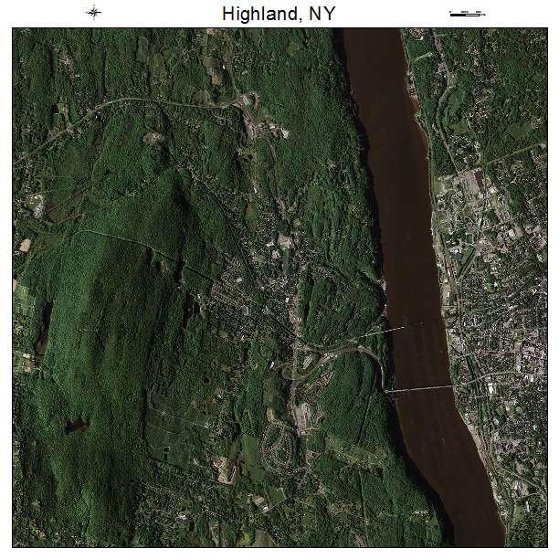 Highland, NY air photo map