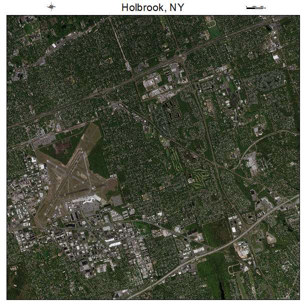 Holbrook, NY air photo map