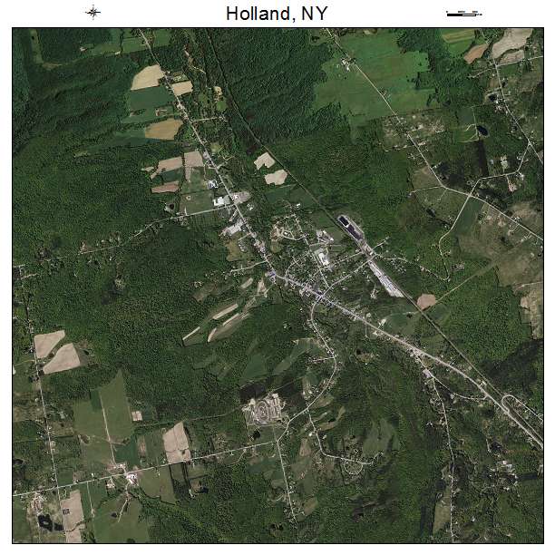 Holland, NY air photo map