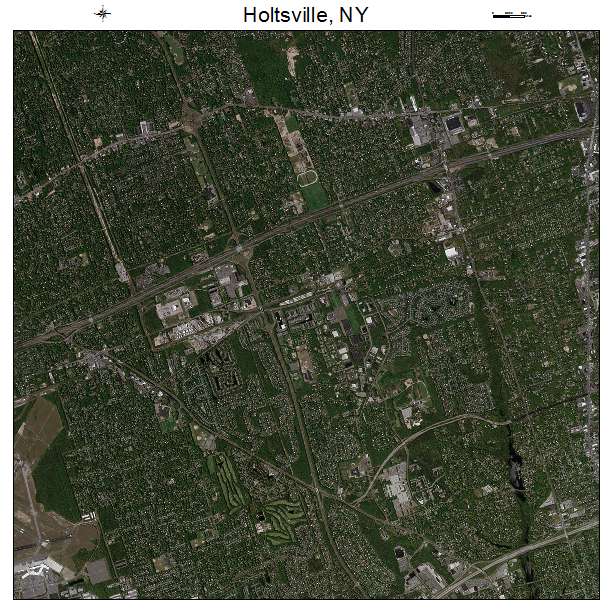 Holtsville, NY air photo map