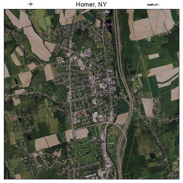 Homer, NY air photo map