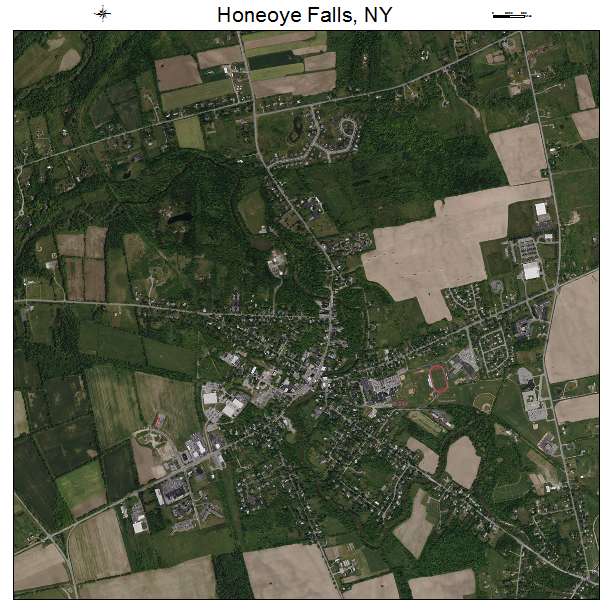 Honeoye Falls, NY air photo map