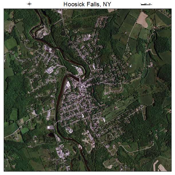 Hoosick Falls, NY air photo map