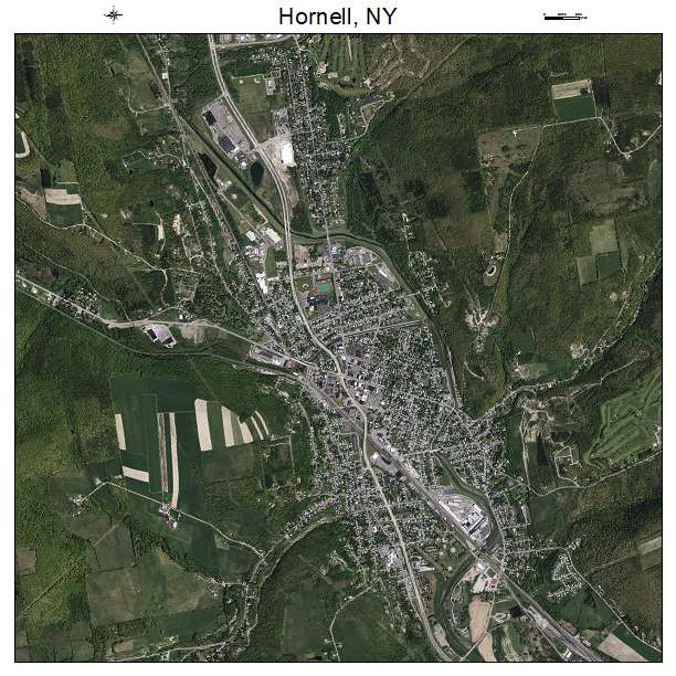 Hornell, NY air photo map