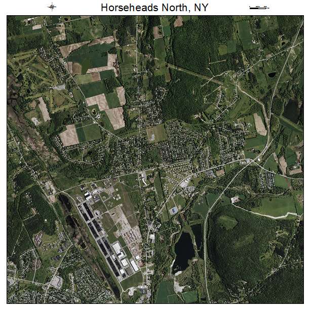Horseheads North, NY air photo map