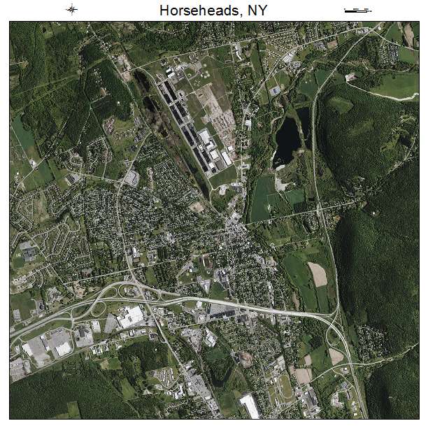 Horseheads, NY air photo map