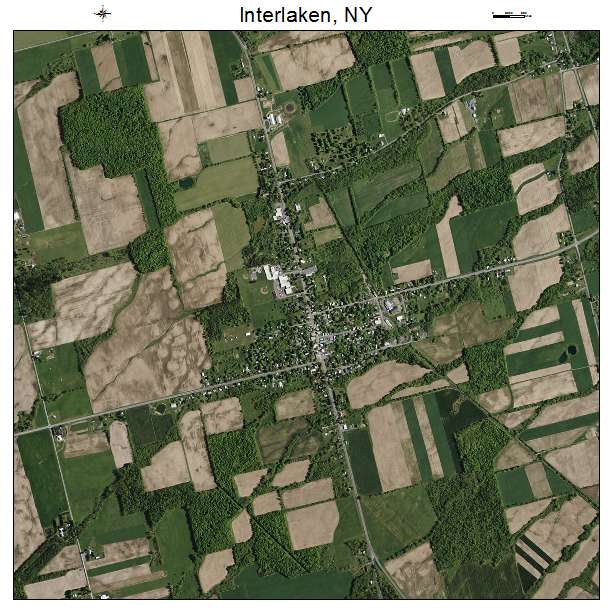 Interlaken, NY air photo map