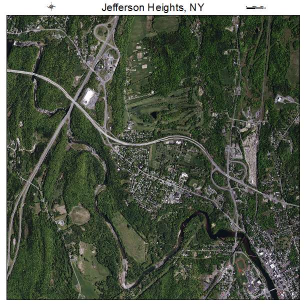 Jefferson Heights, NY air photo map