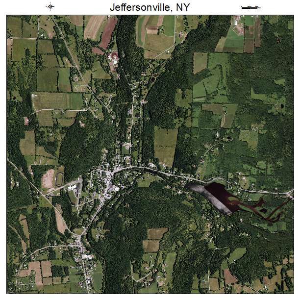 Jeffersonville, NY air photo map