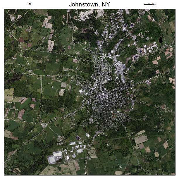 Johnstown, NY air photo map