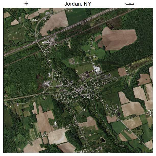 Jordan, NY air photo map